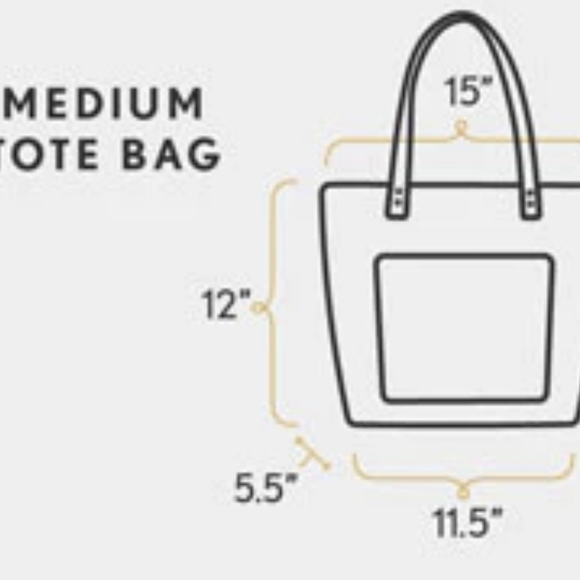 Portland Leather Medium Tote Bag in Honey - Picture 7 of 7